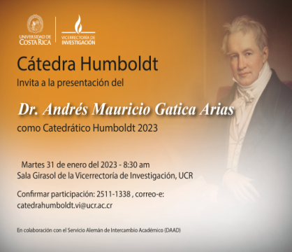Presentación del Catedrático Humboldt 2023