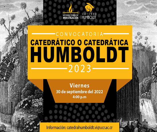 Convocatoria al Concurso Catedrático o Catedrática Humboldt 2023