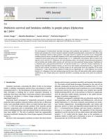 Artículo "Probiotics survival and betalains stability in purple pitaya (Hylocereus sp.) juice"